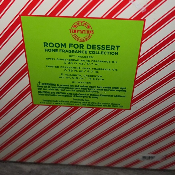 White Barn Candle Oil Burner Christmas Gingerbread House & Oils Luminary Rare - Picture 5 of 5